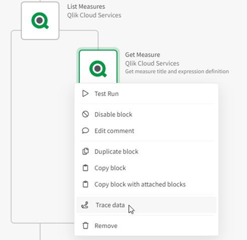 A screengrab of how users can now trace where data originates from in a block