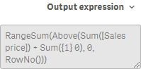 Output expression