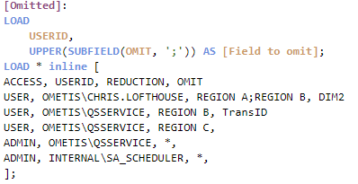 calculated conditions omitted fields