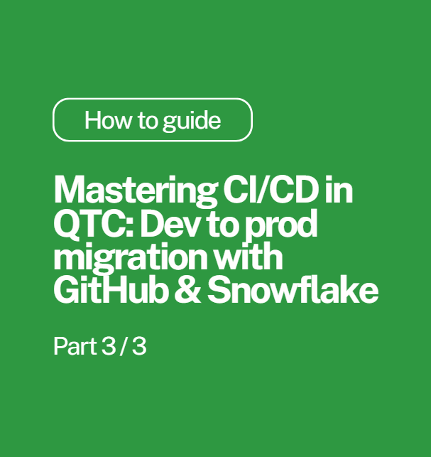 Mastering CI/CD in QTC: a three-part guide to deployment. Ometis